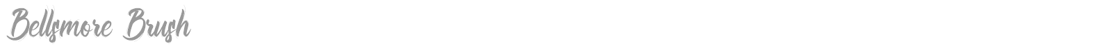 Bellsmore Brush font preview